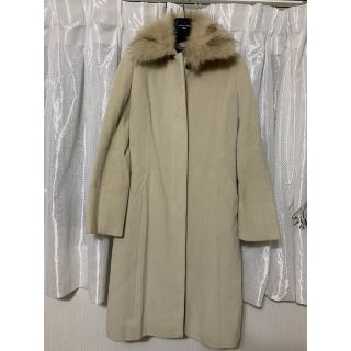 ネット通販激安 お買得❣️Harrodsのロングコート ファー付きでとても
