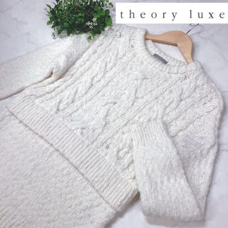 セオリーリュクス(Theory luxe)のセオリーリュクスのアルパカ混ニットチュニック（38）(ニット/セーター)