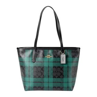 コーチ(COACH)の新品 コーチ COACH トートバッグ ジップ トート グリーン 緑(トートバッグ)