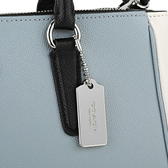 新品 コーチ COACH ハンドバッグ サリー キャリーオール ライトブルーマルチ