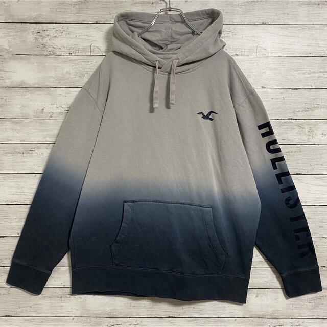 Hollister(ホリスター)の【希少デザイン】HOLLISTER  パーカー　 XL 希少カラー　一点物　レア メンズのトップス(パーカー)の商品写真