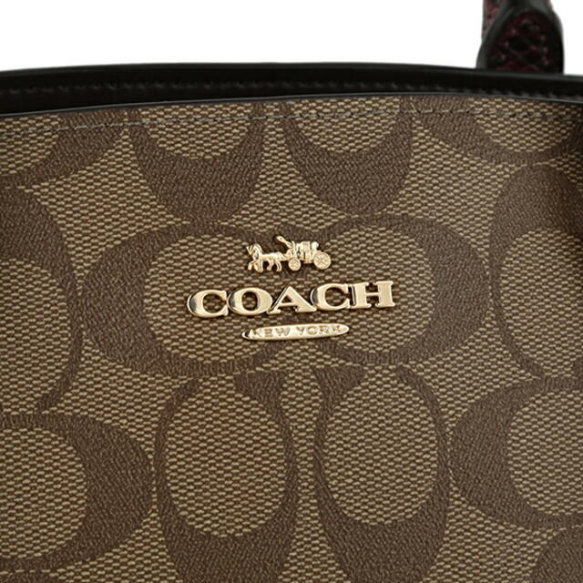 新品 コーチ COACH ハンドバッグ セージ キャリーオール ブラウン 茶