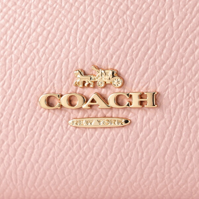 COACH(コーチ)の新品 コーチ COACH 2つ折り財布 ミディアム コーナー ジップ ウォレット ピンク レディースのファッション小物(財布)の商品写真