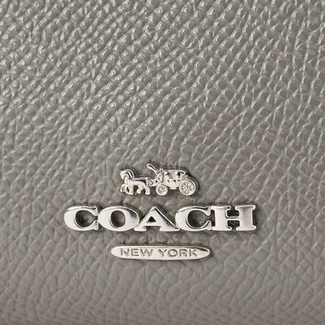 COACH(コーチ)の新品 コーチ COACH 2つ折り財布 ミディアム コーナージップ グレー レディースのファッション小物(財布)の商品写真