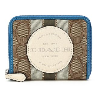 コーチ(COACH)の新品 コーチ COACH 2つ折り財布 デンプシー スモールジップアラウンドウォレット カーキ(財布)