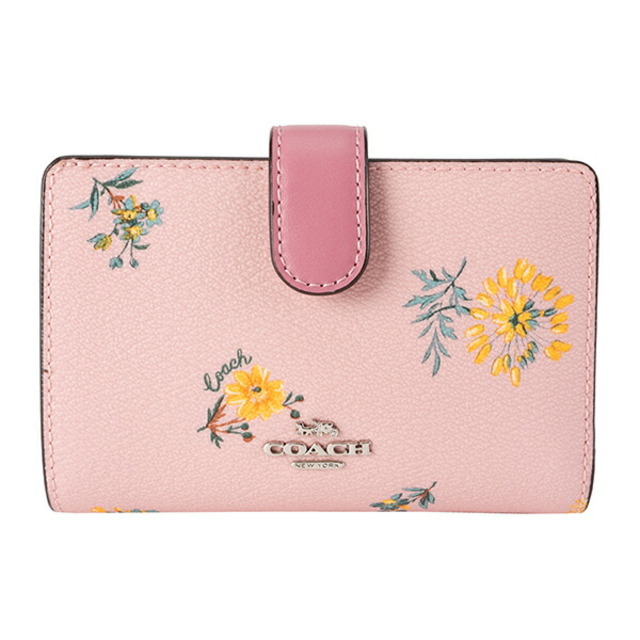 新品未使用品☆COACH☆MEDIUM  CORNER 2つ折り財布 花柄