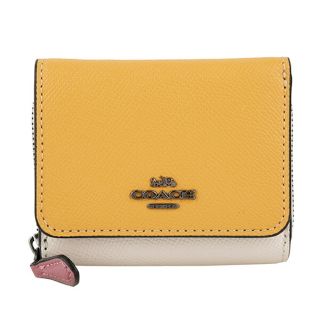 未使用級✨COACH 三つ折り財布　ブティック　シンプル　オールレザー