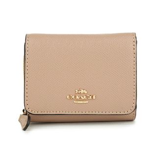 コーチ(COACH)の新品 コーチ COACH 3つ折り財布 スモール トライフォールド ベージュ(財布)