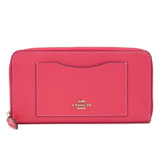 コーチ(COACH)の新品 コーチ COACH 長財布(ラウンドファスナー) アコーディオン ジップ ウォレット ピンク(財布)