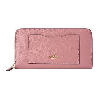 コーチ(COACH)の新品 コーチ COACH 長財布(ラウンドファスナー) アコーディオン ジップ ウォレット ピンク(財布)