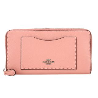 コーチ(COACH)の新品 コーチ COACH 長財布(ラウンドファスナー) アコーディオン ジップ ピンク(財布)