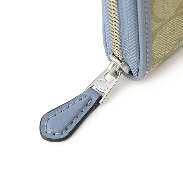 新品 コーチ COACH 長財布(ラウンドファスナー) アコーディオン ジップ ウォレット ベージュ