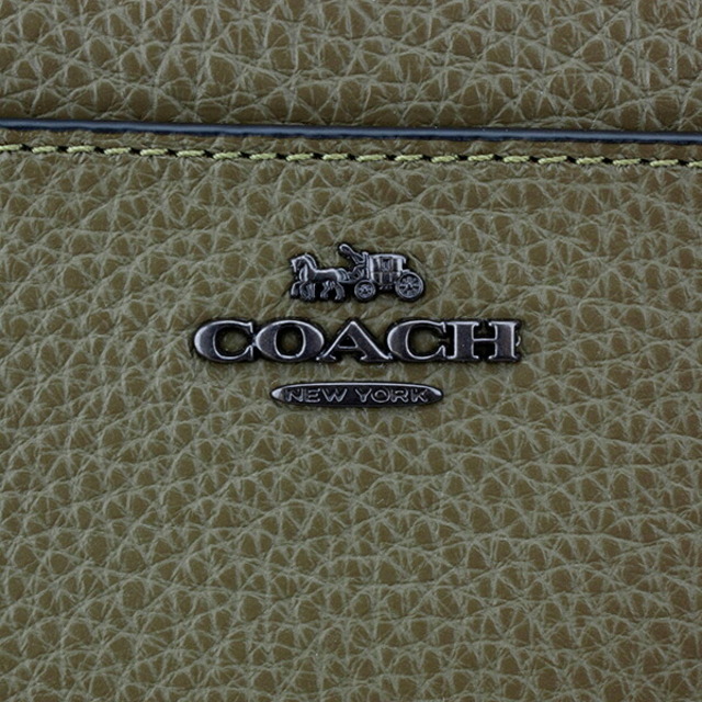 新品 コーチ COACH 長財布(ラウンドファスナー) アコーディオン ジップ ウォレット カーキグリーン系