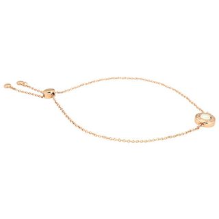 コーチ(COACH)の新品 コーチ COACH ブレスレット SLIDER BRACELET ピンクゴールド ホワイト(ブレスレット/バングル)