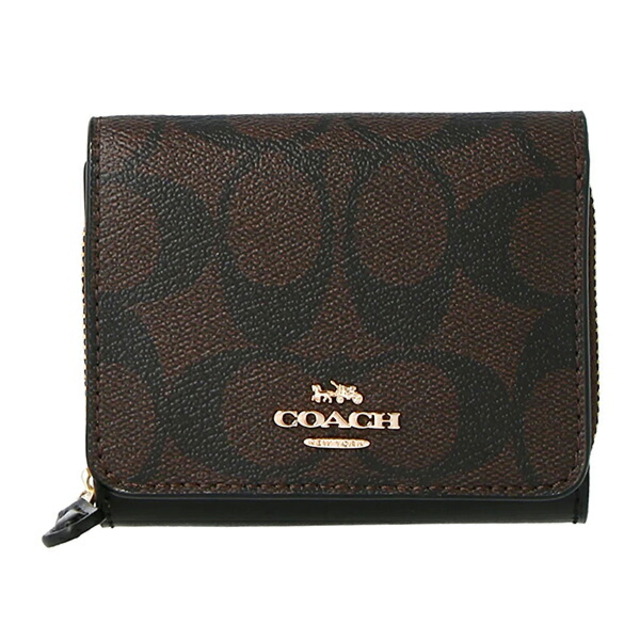 COACH - 新品 コーチ COACH 3つ折り財布 スモール トライ