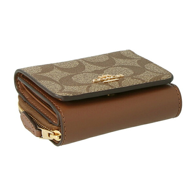 COACH - 新品 コーチ COACH 3つ折り財布 スモール トライフォールド ... コーチ COACH 三つ折り レザー トライフォールド 7331 IME74