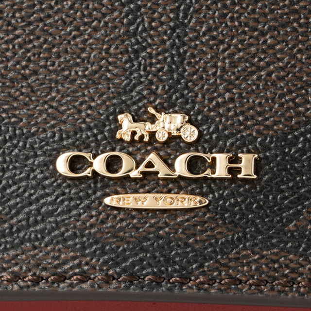 COACH(コーチ)の新品 コーチ COACH 2つ折り財布 スモール トライフォールド ウォレット ブラウン 茶 レディースのファッション小物(財布)の商品写真