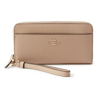 コーチ(COACH)の新品 コーチ COACH 長財布(ラウンドファスナー) アコーディオン ジップ ベージュ(財布)