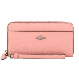 コーチ(COACH)の新品 コーチ COACH 長財布(ラウンドファスナー) アコーディオン ジップ ピンク(財布)