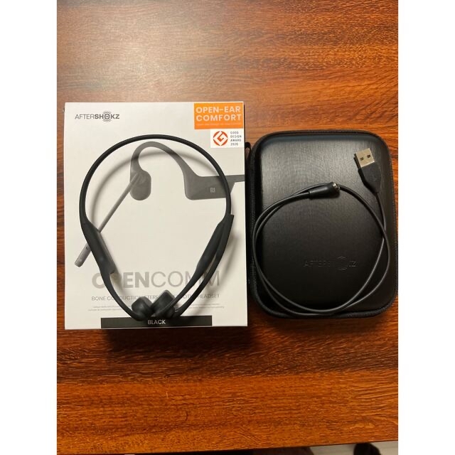 AfterShokz 骨伝導イヤホン OpenComm 新品 ブラック