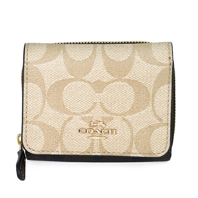 コーチ COACH 3つ折り財布 スモール トライフォールド ウォレット