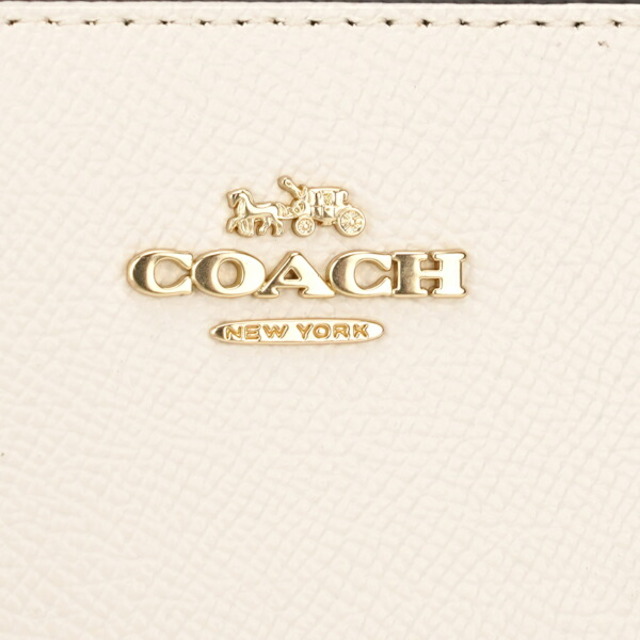 新品 コーチ COACH 2つ折り財布 ミディアム ジップ アラウンド ホワイト 白 6