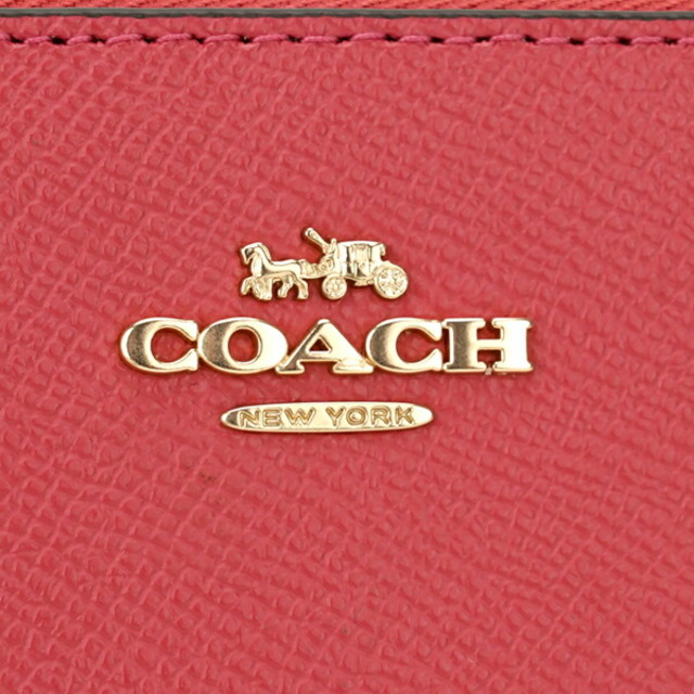 COACH(コーチ)の新品 コーチ COACH 2つ折り財布 ミディアム ジップ アラウンド ピンク レディースのファッション小物(財布)の商品写真