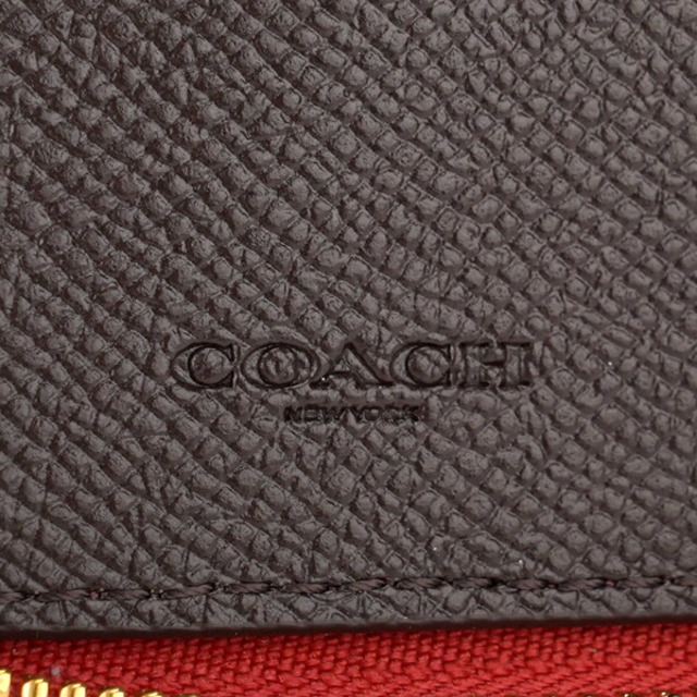 COACH(コーチ)の新品 コーチ COACH 2つ折り財布 ミディアム ジップ アラウンド ピンク レディースのファッション小物(財布)の商品写真