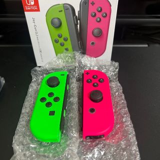 ニンテンドースイッチ(Nintendo Switch)の任天堂Switch JoyCon ネオングリーン/ネオンピンク(その他)