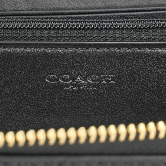 COACH(コーチ)の新品 コーチ COACH 長財布(ラウンドファスナー) アコーディオン ジップ ブラック 黒 レディースのファッション小物(財布)の商品写真