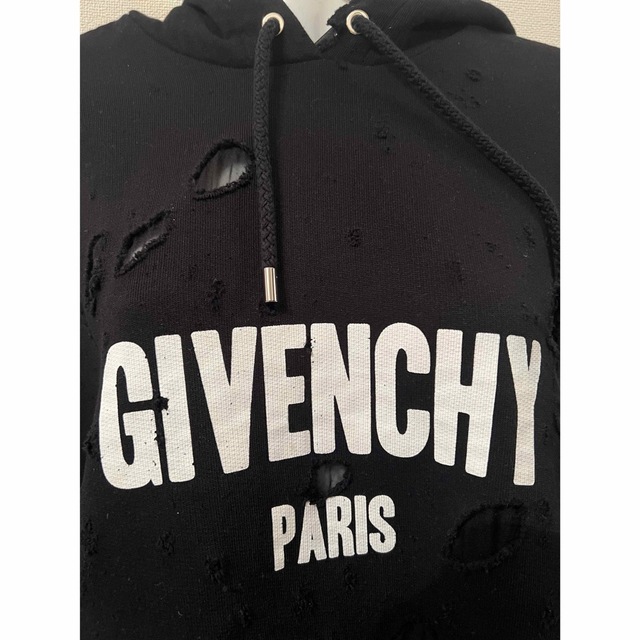 美品 GIVENCHY ジバンシーデストロイ トレーナー スウェット 黒 XS