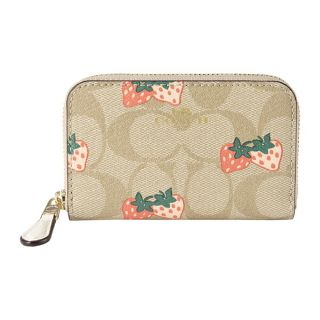 コーチ(COACH)の新品 コーチ COACH コインケース ジップ アラウンド コインケース ベージュ(コインケース)