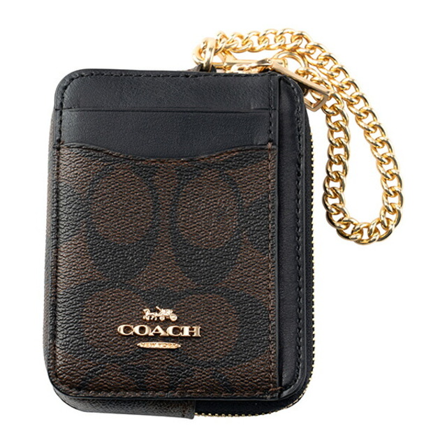 新品 コーチ COACH カードケース ZIP CARD CASE ブラウン 茶 新品 コーチ COACH カードケース ZIP CARD CASE ブラウン 茶