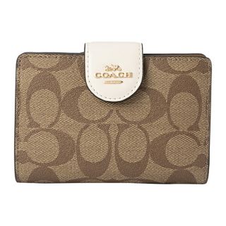 COACH - 新品 コーチ COACH 2つ折り財布 ミディアム コーナー ジップ