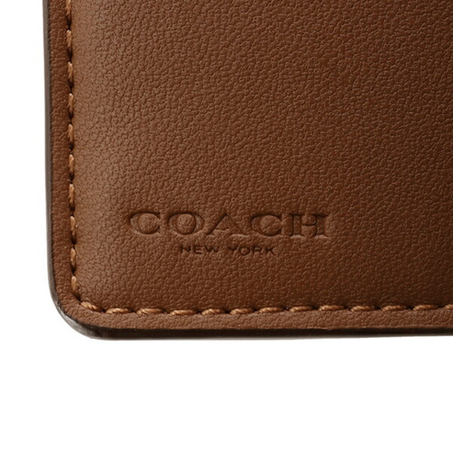 COACH(コーチ)の新品 コーチ COACH 2つ折り財布 ミディアム コーナー ジップ ウォレット ブラウン 茶色 レディースのファッション小物(財布)の商品写真