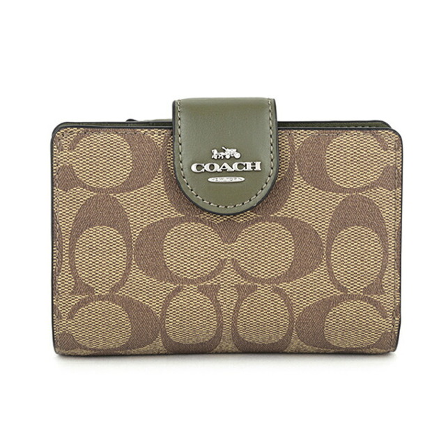 COACH - 新品 コーチ COACH 2つ折り財布 ミディアム コーナー ジップ
