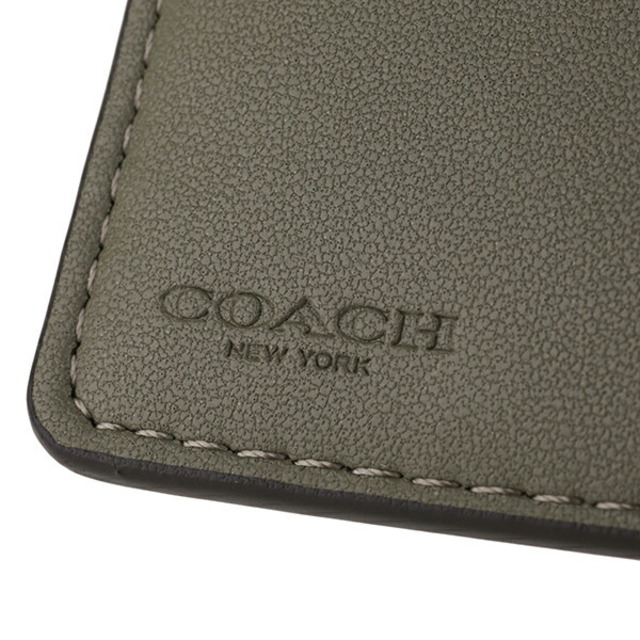 COACH 二つ折り財布 ミディアム コーナー ジップ ブラウン×ブラック