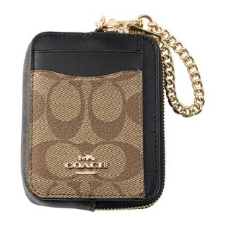 COACH - 新品 コーチ COACH カードケース ZIP CARD CASE ブラウン 茶