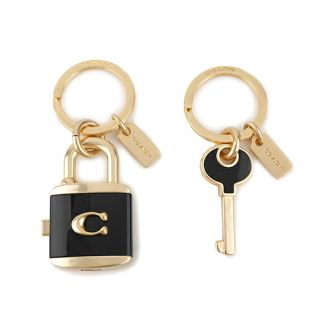 コーチ(COACH)の新品 コーチ COACH キーホルダー KEYCHAIN ブラック 黒(キーホルダー)