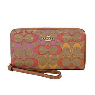 コーチ(COACH)の新品 コーチ COACH 長財布(ラウンドファスナー) ラージ フォン ウォレット カーキ(財布)