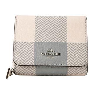 コーチ(COACH)の新品 コーチ COACH 3つ折り財布 スモール トライフォールド ウォレット ホワイト 白(財布)