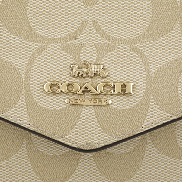 COACH(コーチ)の新品 コーチ COACH 長財布 トラベル エンベロープ ウォレット ベージュ レディースのファッション小物(財布)の商品写真