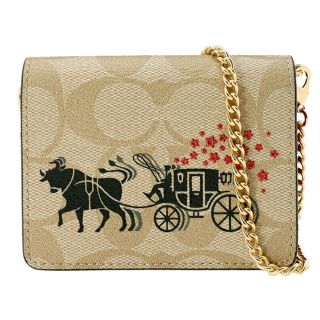 コーチ(COACH)の新品 コーチ COACH コインケース LUNAR ニューイヤー ミニ ウォレット ライトカーキ(コインケース)