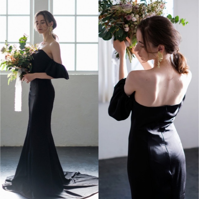 dress production ブラック　マーメイドドレス