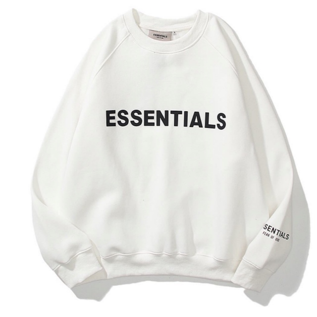 FEAR OF GOD - FOG ESSENTIALS エッセンシャルズ ロゴ スウェット ホワイト M の通販 by triple｜フィア