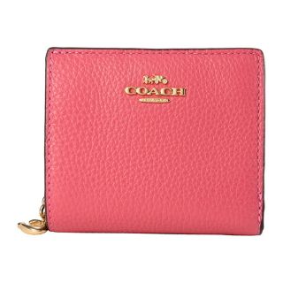 コーチ(COACH)の新品 コーチ COACH 2つ折り財布 スナップ ウォレット ピンク(財布)