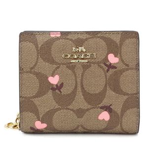 コーチ(COACH)の新品 コーチ COACH 2つ折り財布 スナップ ウォレット カーキ(財布)