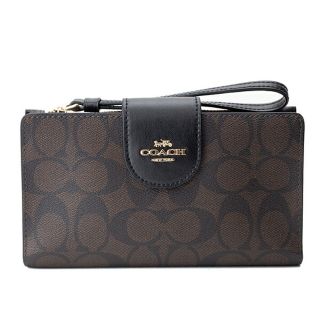 コーチ(COACH)の新品 コーチ COACH 長財布 テック ウォレット ブラウン 茶(財布)