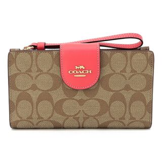 コーチ(COACH)の新品 コーチ COACH 長財布 テック ウォレット ブラウン 茶(財布)