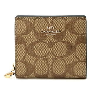 コーチ(COACH)の新品 コーチ COACH 2つ折り財布 SNAP WALLET カーキ(財布)